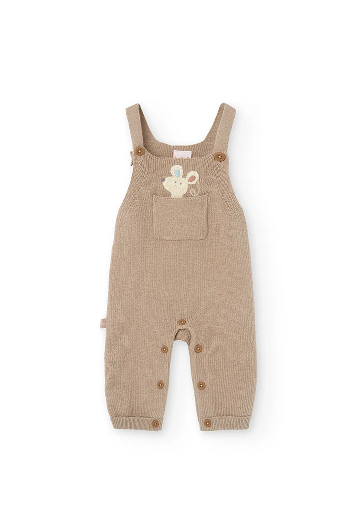 Macacão de bebé bege