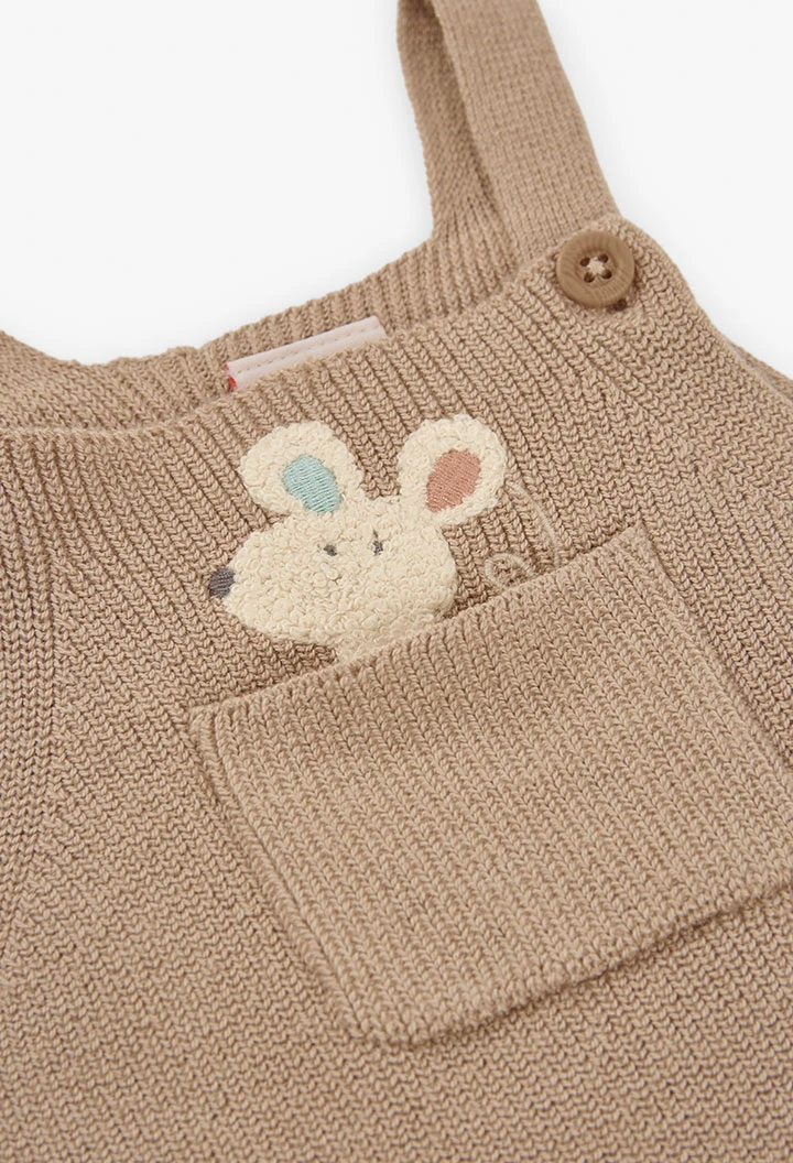 Macacão de bebé bege