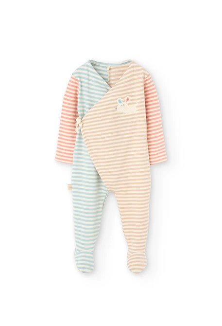 Gestreifter Babypyjama