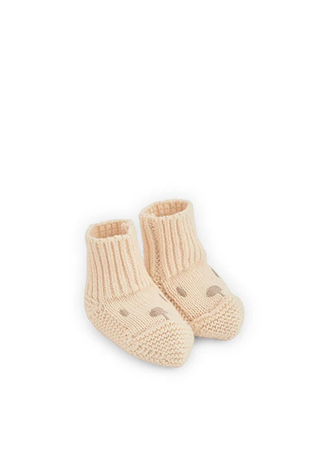 Chaussons bébé en tricot hérissons