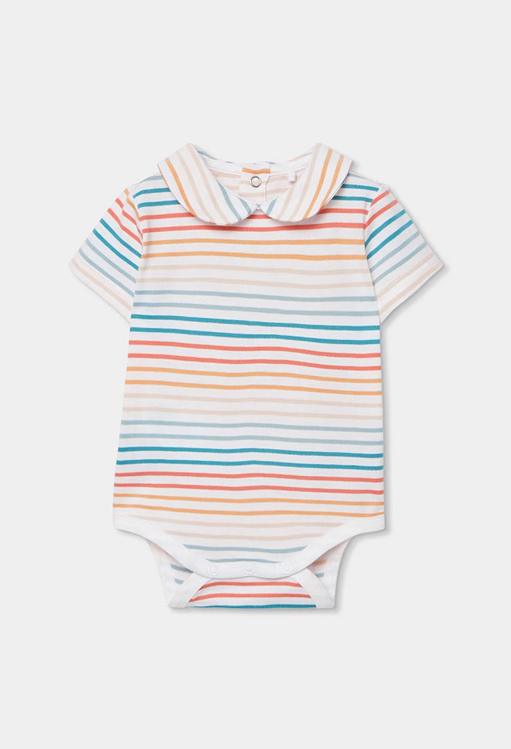 Baby set: bodysuit and denim dungarees