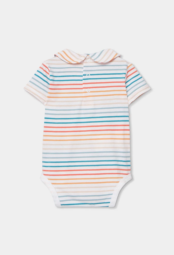 Baby set: bodysuit and denim dungarees