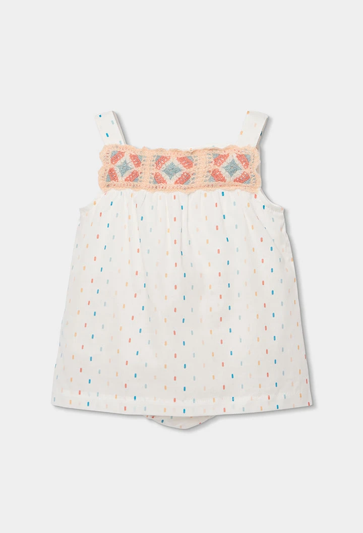 Vestido de bebé blanco