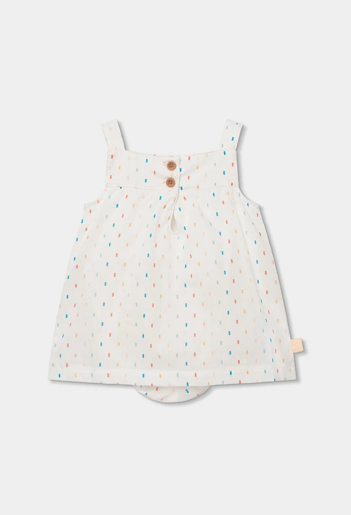 Vestido de bebé branco