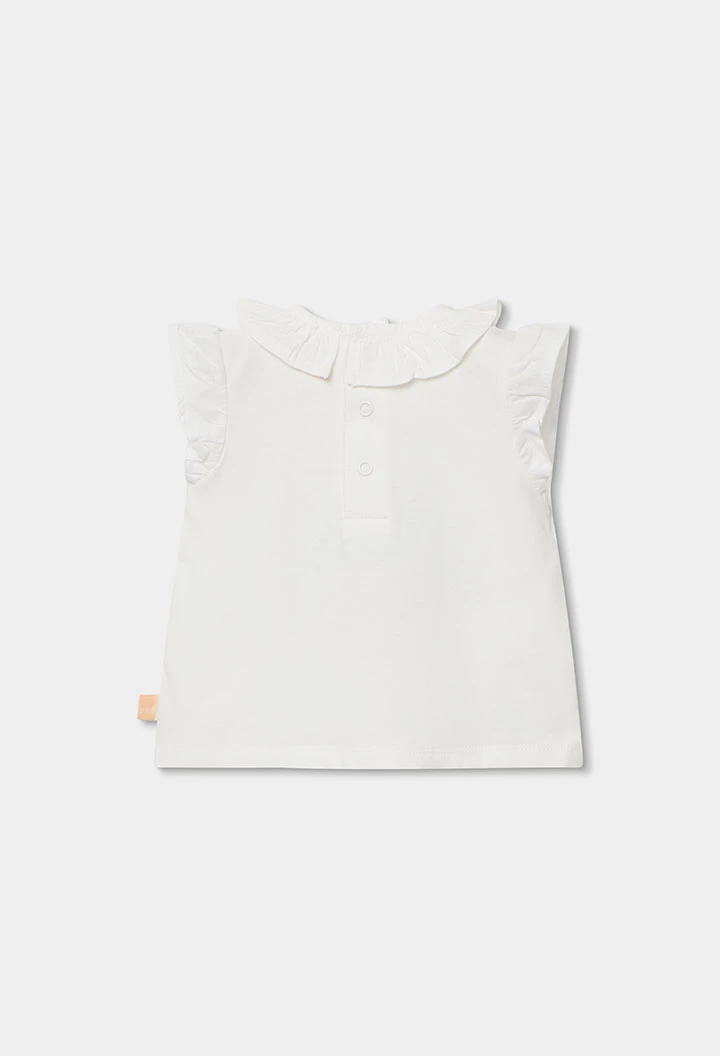 Conjunto bebé algodão em branco