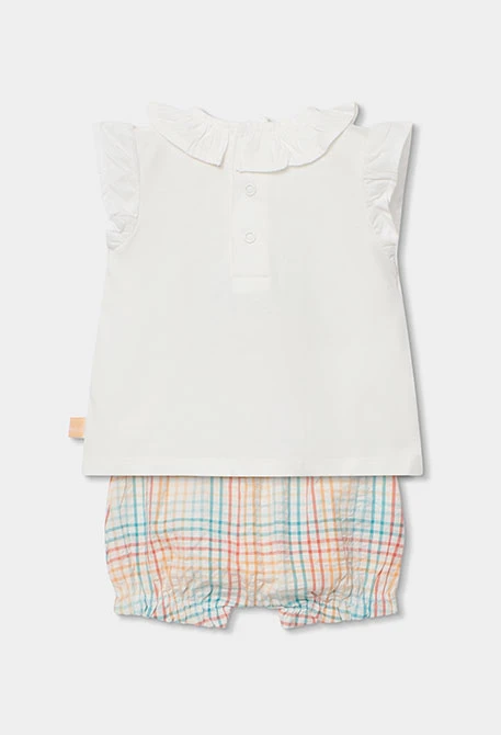 Baby cotton set in white