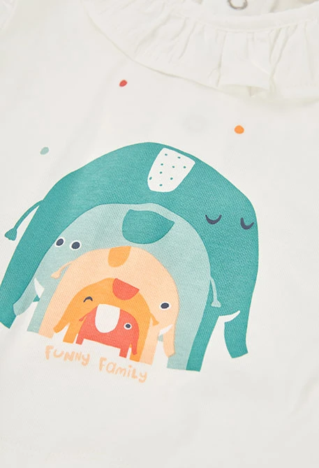 Conjunto bebé algodão em branco