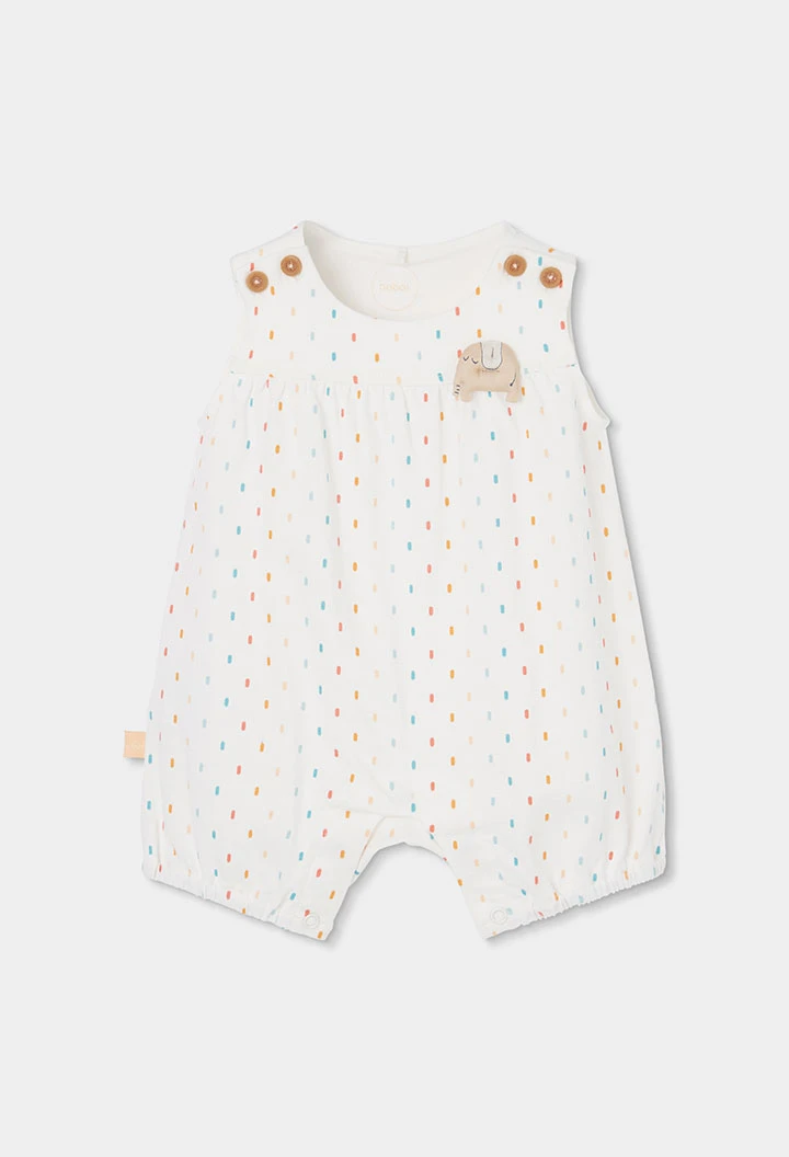 Baumwoll-Strampler für Babys in Weiß