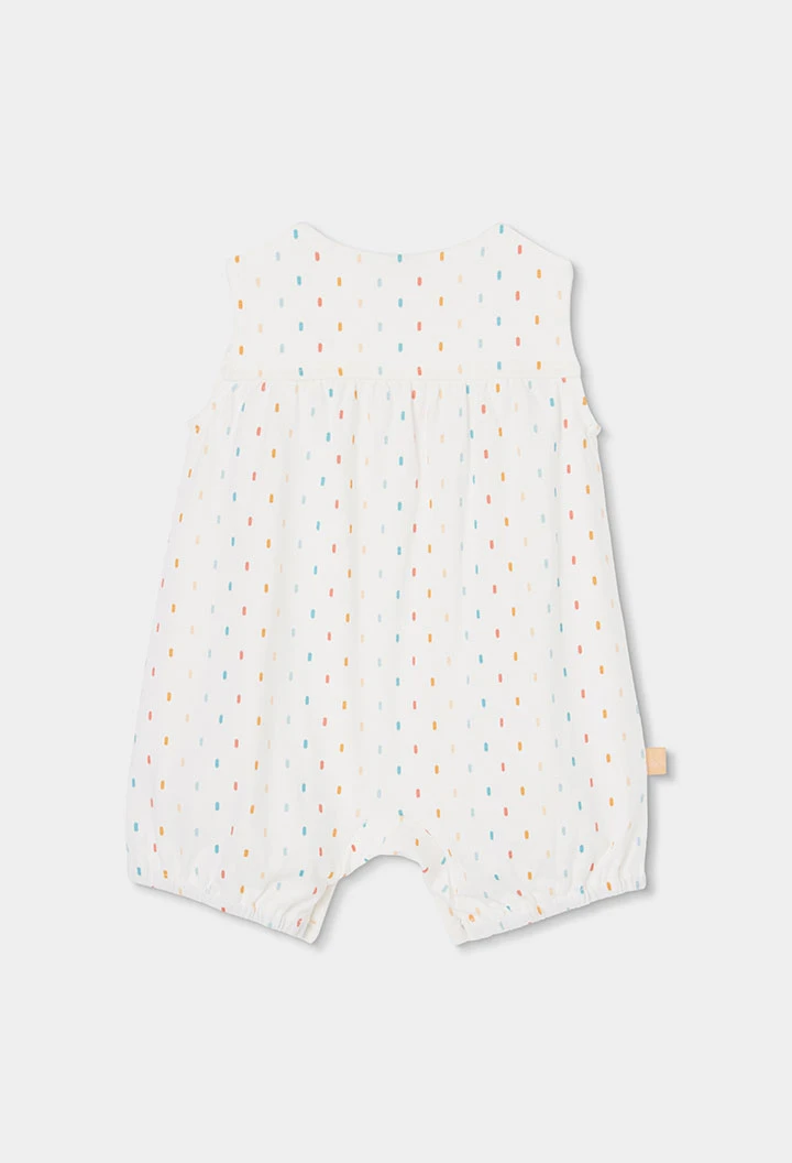 Tutina neonato in cotone colore bianco