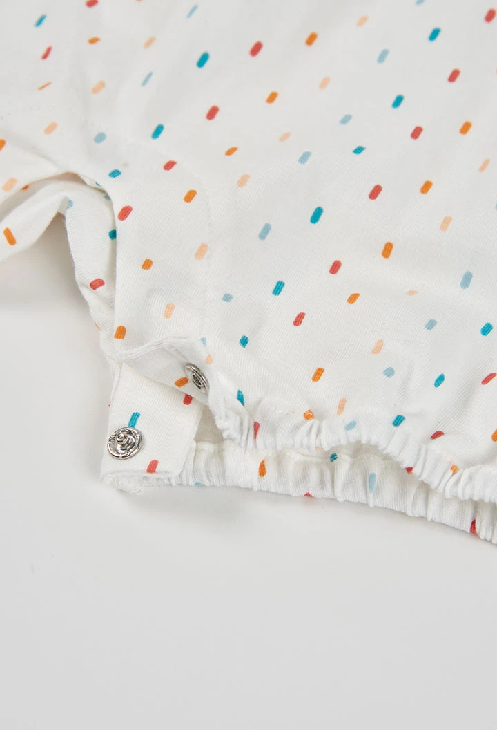 Babygrow de bebé de algodão cor branca