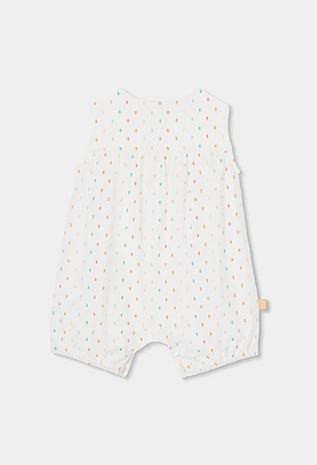 Tutina neonato in cotone colore bianco