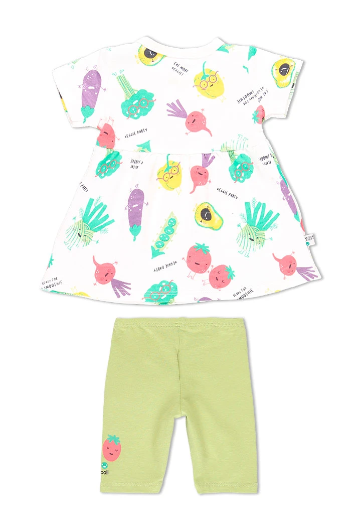 Pack en tricot pour bébé fille - organique