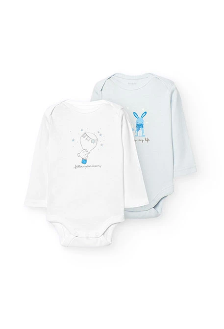 Pack de 2 bodys cotêlée - organique pour bébé