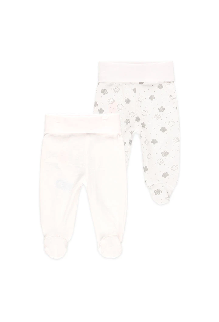 Pack de 2 jambières pour bébé - organique