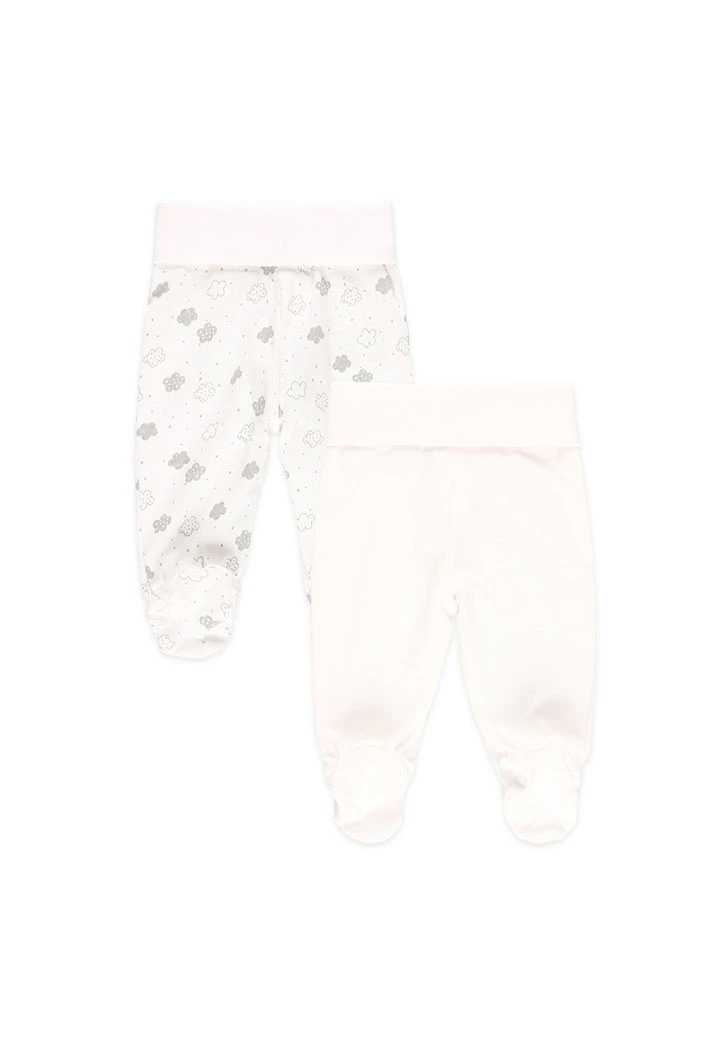 Pack de 2 jambières pour bébé - organique