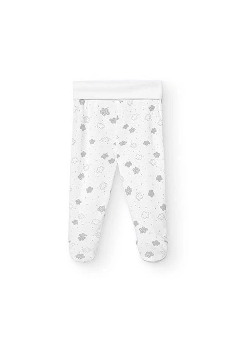 Pack 2 polainas básicas de bebé unisex blanco