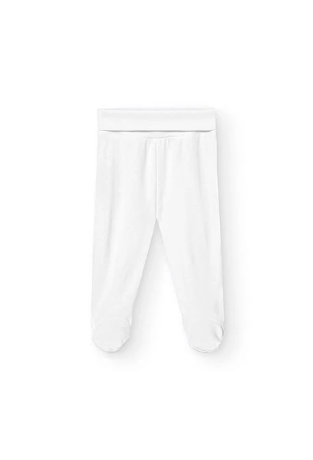 Pack 2 polainas básicas de bebé unisex blanco