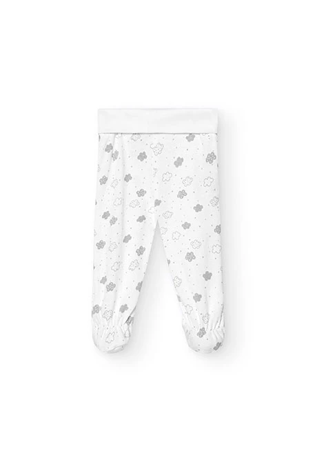 Pack 2 polainas básicas de bebé unisex blanco