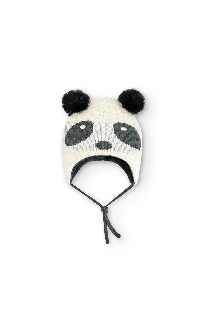Bonnet tricoté "ours" pour bébé