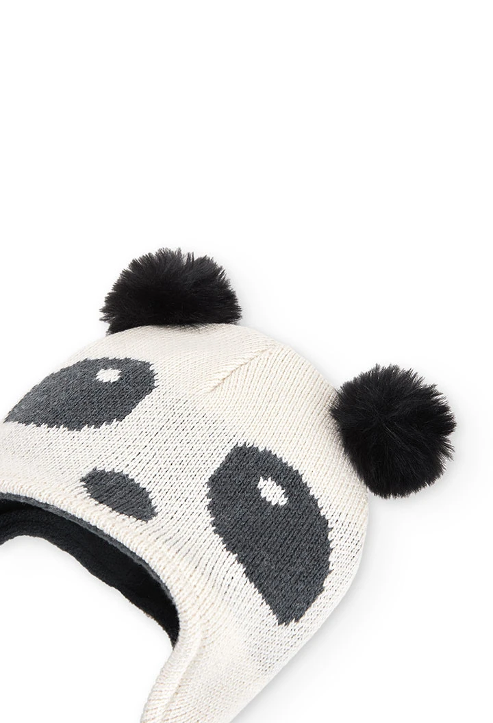 Bonnet tricoté "ours" pour bébé