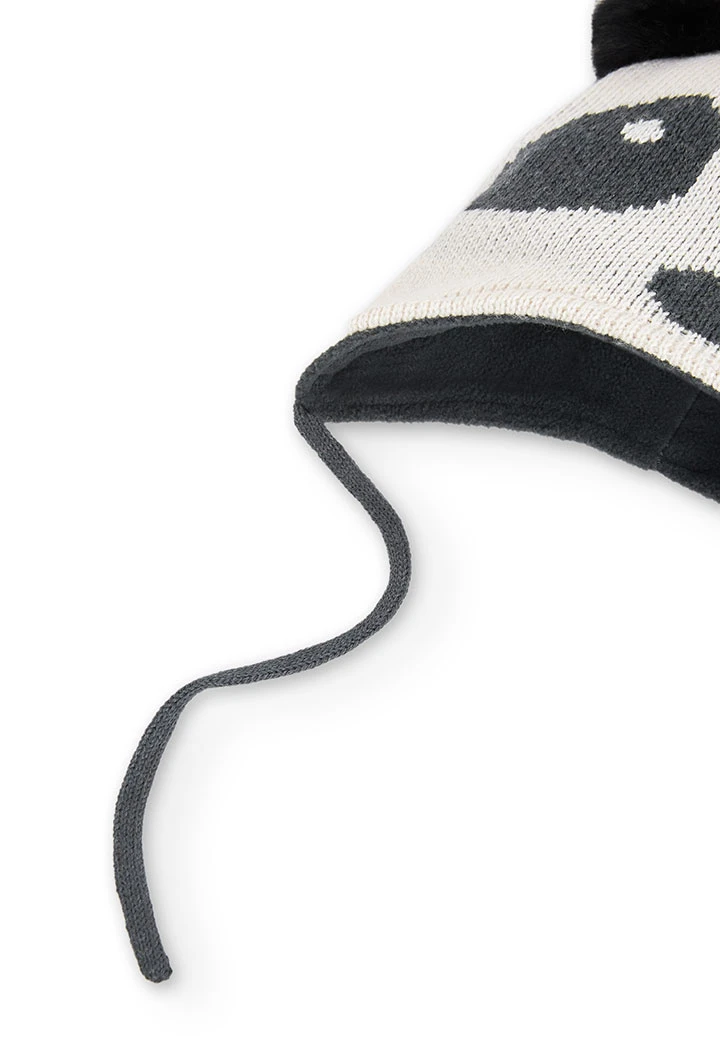 Bonnet tricoté "ours" pour bébé