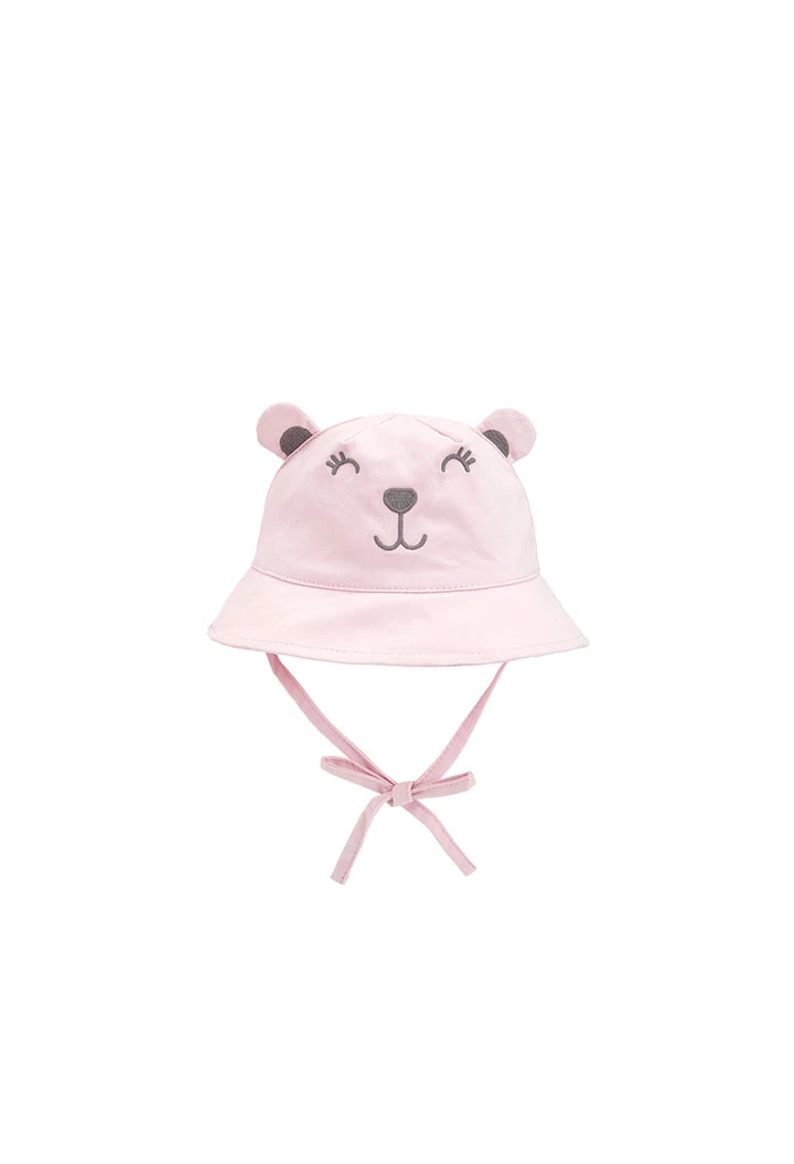 Bonnet en toile epaisse pour bébé fille