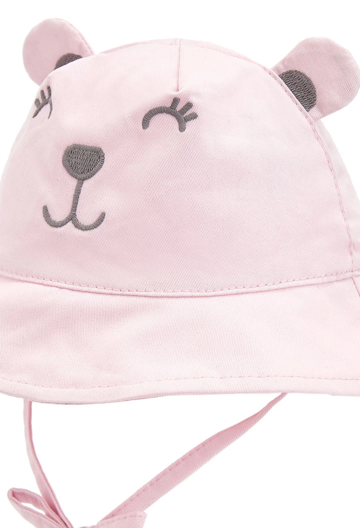 Bonnet en toile epaisse pour bébé fille