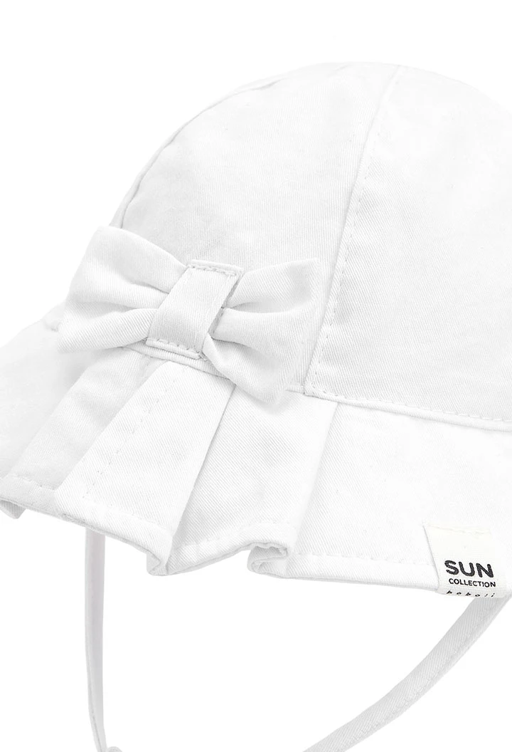 Gorro blanco algodón bebé