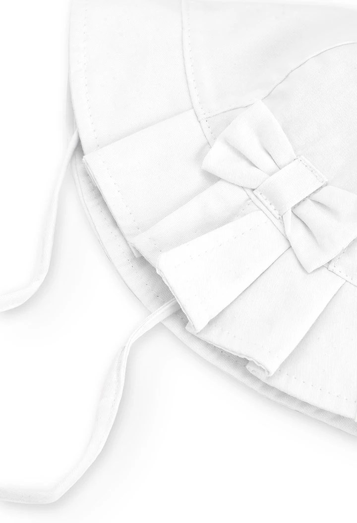 Gorro blanco algodón bebé