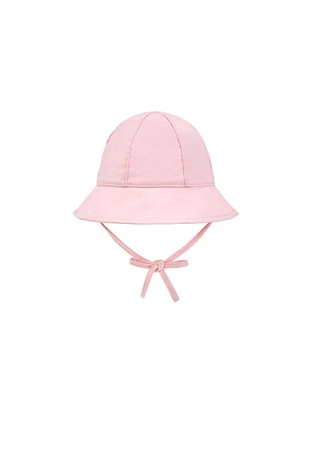 Bonnet tricoté pour bébé en rose