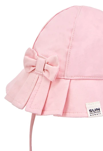 Cappello a maglia per bebè in rosa