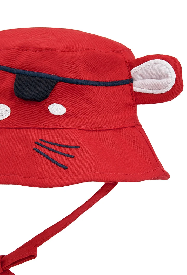Bonnet en toile epaisse "safari" pour bébé