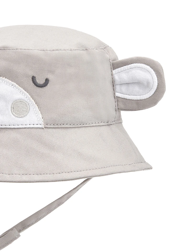 Bonnet en toile epaisse "safari" pour bébé