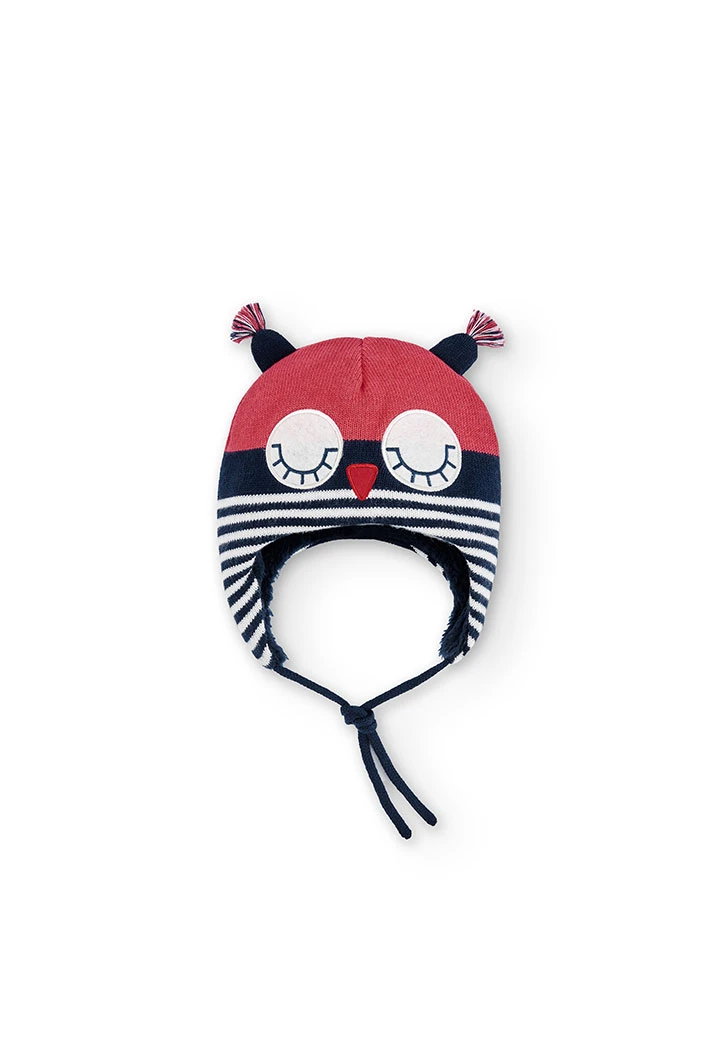 Gorro tricotosa "buho" de bebé