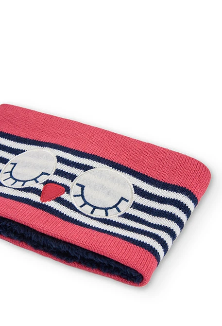 Cache-cou tricot "hibou" pour bébé