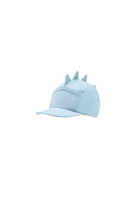 Gorra gerga de nadó en blau cel