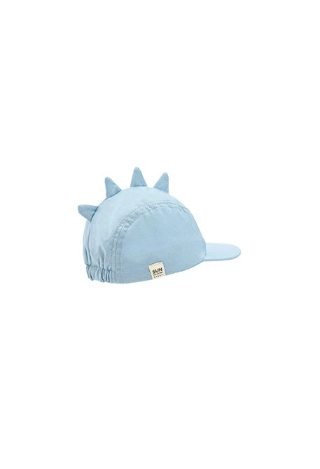 Gorra gerga de nadó en blau cel