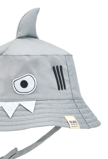 Bonnet en sergé bébé en gris