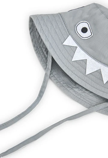 Knitwear hat for baby in grey
