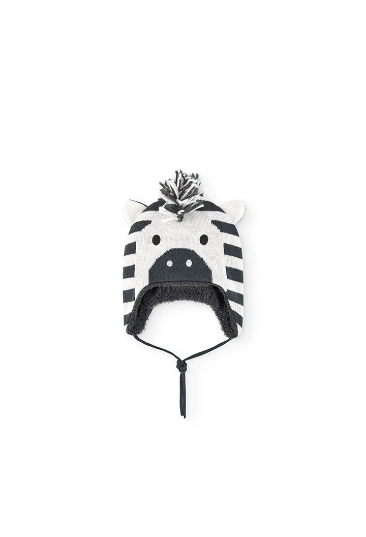 Bonnet zèbre pour bébé