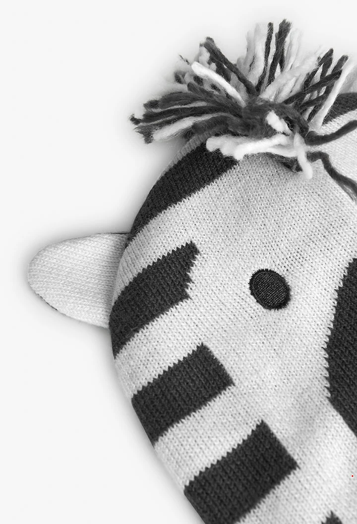 Bonnet zèbre pour bébé