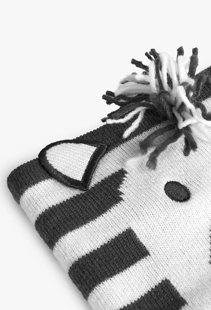 Cachecol zebra para bebé