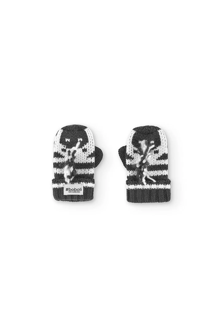 Gants zébrés pour bébé