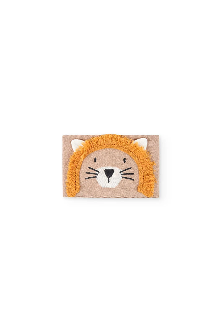 Écharpe imprimée lion