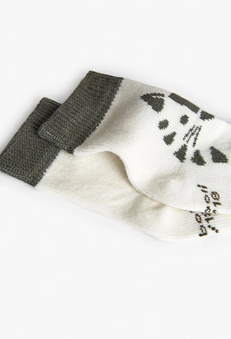 Pack de chaussettes en maille pour bébé de couleur orange