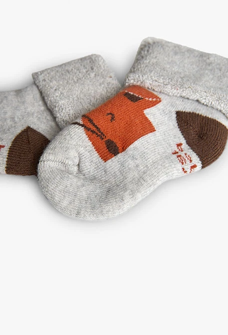 Pack bedruckte Babysocken