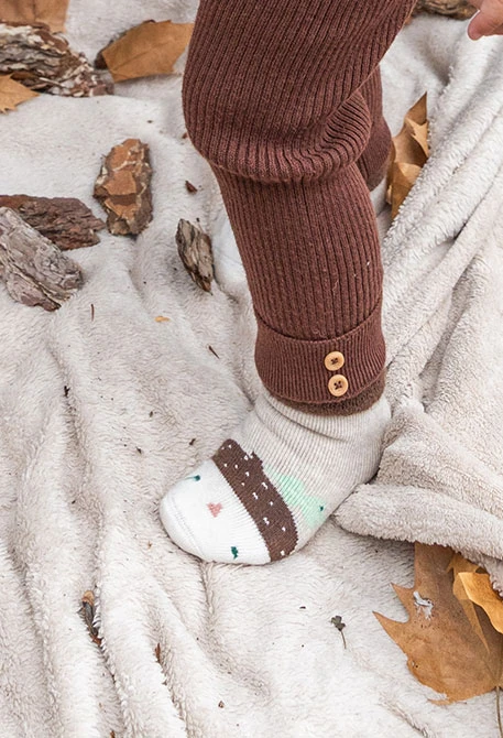 Baby socks pack with print and stripes