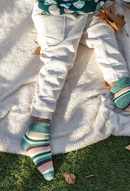 Baby socks pack with print and stripes