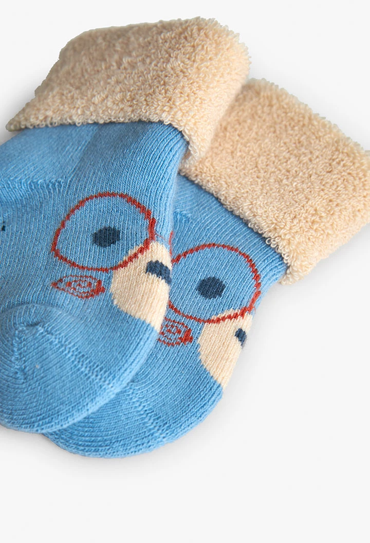 Pack chaussettes bébé tricot gris animaux