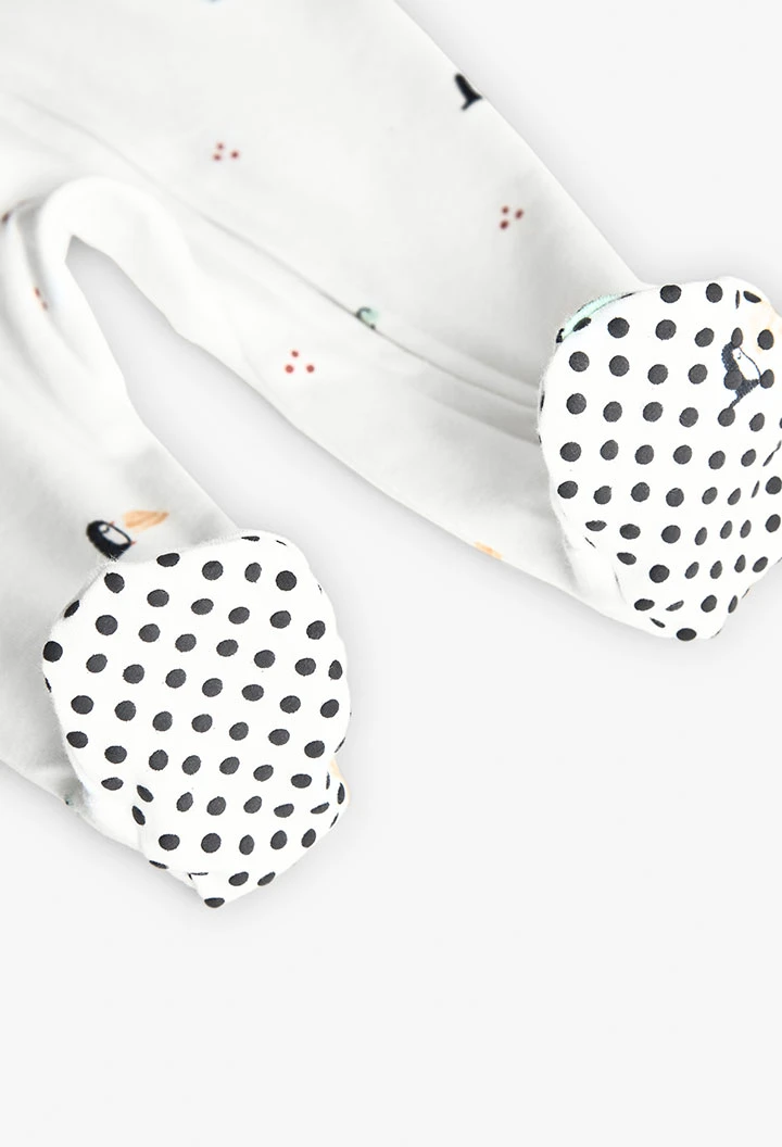 Grenouillère en tricot bébé animaux